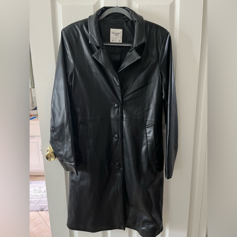 Abercrombie & Fitch - Vegan Leather Dad Coat